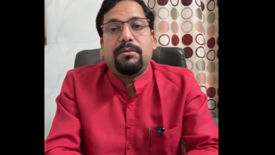 संजीव झा मालवीय नगर अग्निकांड पर बयान देते हुए