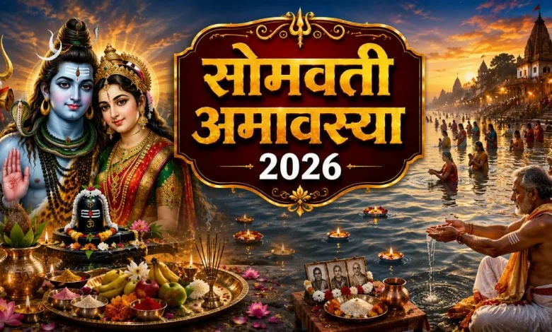 सोमवती अमावस्या पर शिव पूजा करते श्रद्धालु, गंगा स्नान और दान करते भक्त