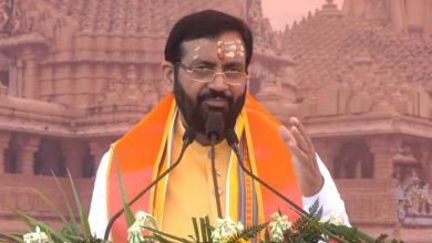 मुख्यमंत्री नायब सिंह सैनी सोमनाथ दर्शन ट्रेन को हरी झंडी दिखाते हुए