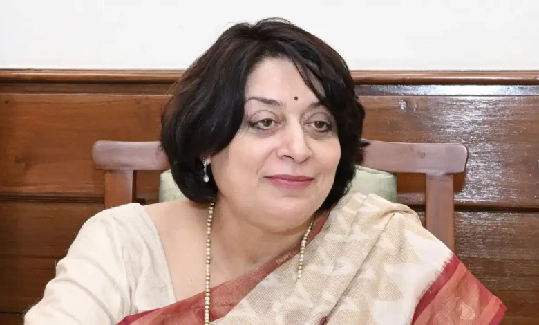 डॉ. सुमिता मिश्रा अंतर्राष्ट्रीय योग दिवस 2026 की तैयारियों की राज्य स्तरीय समीक्षा बैठक की अध्यक्षता करते हुए।
