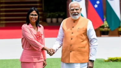 पीएम मोदी और वेनेजुएला की कार्यवाहक राष्ट्रपति डेल्सी रोड्रिगेज के बीच नई दिल्ली में द्विपक्षीय बैठक