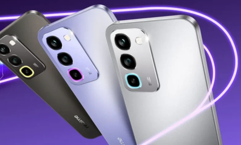 Realme P4r 5G स्मार्टफोन लॉन्च पोस्टर जिसमें 8000mAh बैटरी और 144Hz डिस्प्ले दिखाया गया है