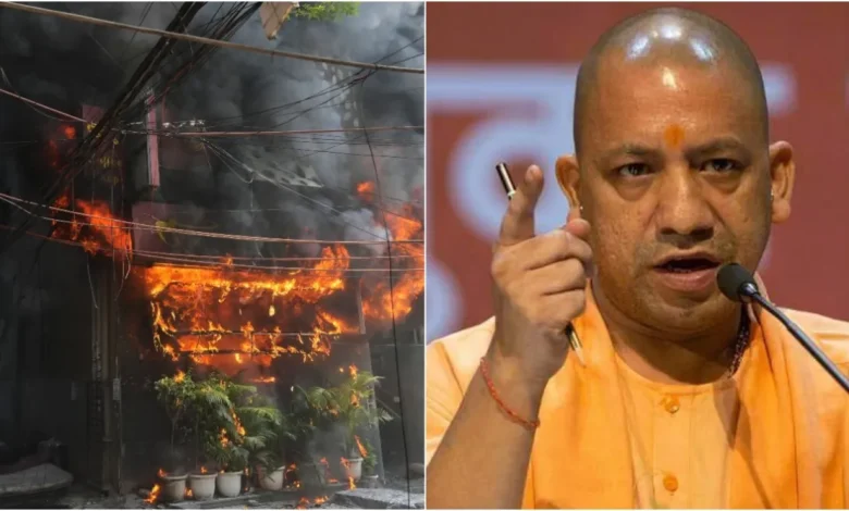 सीएम योगी के निर्देश पर यूपी में ऊंची इमारतों और होटलों का अग्नि सुरक्षा निरीक्षण करते अधिकारी