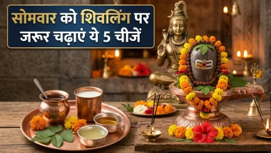 सोमवार शिव पूजा में शिवलिंग पर जल और बेलपत्र अर्पित करते भक्त