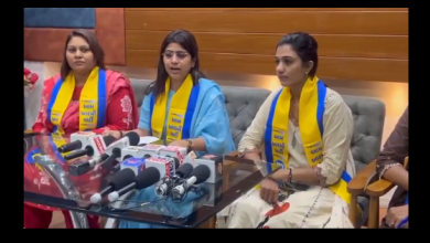 पंजाब में महिला सम्मान राशि योजना पर प्रेस कॉन्फ्रेंस करतीं AAP नेता पायल पटेल