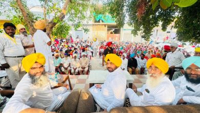 हरभजन सिंह ईटीओ ग्रामीणों से बातचीत करते हुए जनसंपर्क कार्यक्रम में