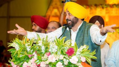 तलवाड़ा में एक शाम भगवान शिव के नाम कार्यक्रम में मुख्यमंत्री भगवंत मान संबोधित करते हुए।