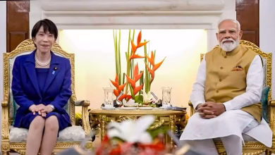 नई दिल्ली में भारत-जापान वार्षिक शिखर वार्ता के दौरान पीएम मोदी और जापानी पीएम साने ताकाइची