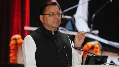 मुख्यमंत्री पुष्कर सिंह धामी उत्तराखंड में राज्य मिलेट नीति और श्री अन्न को बढ़ावा देने संबंधी कार्यक्रम में।