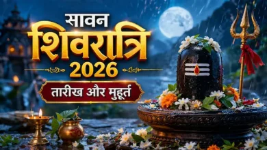 सावन शिवरात्रि 2026 पर भगवान शिव पूजा और शुभ योग की धार्मिक तस्वीर।