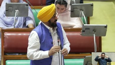 पंजाब विधानसभा में सड़कों के निर्माण पर जवाब देते मुख्यमंत्री भगवंत मान