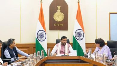 मुख्यमंत्री नायब सिंह सैनी एग्रीस्टैक और डिजिटल क्रॉप सर्वे की समीक्षा करते हुए