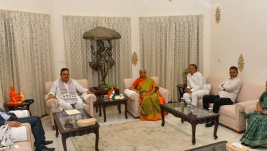मुख्यमंत्री भजनलाल शर्मा ने निर्मला सीतारमण का मुख्यमंत्री निवास पर स्वागत किया