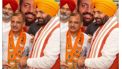 फरीदकोट में संजीव गोयल और उनकी टीम का भाजपा में स्वागत करते CM नायब सिंह सैनी