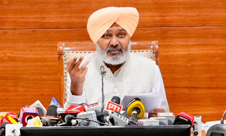 पंजाब देश में सबसे अधिक वेतनमान देने वाले राज्यों में शामिल, कई श्रेणियों में केंद्र सरकार से भी आगे: हरपाल सिंह चीमा
