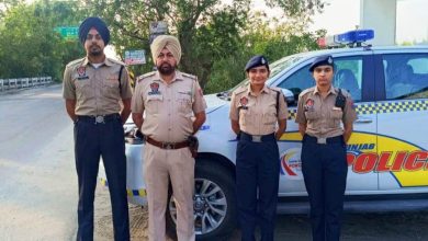 पंजाब सड़क सुरक्षा फोर्स के जवान AI ड्रोन और सैटेलाइट तकनीक के साथ हाईवे पेट्रोलिंग करते हुए