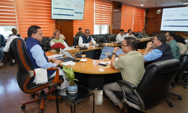 सीएम पुष्कर सिंह धामी ने जल जीवन मिशन की समीक्षा बैठक की