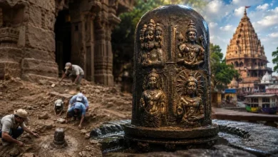 विदिशा से मिली गुप्तकालीन मूर्ति और उज्जैन संग्रहालय की प्राचीन सरस्वती प्रतिमा
