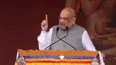 हिंदी दिवस कार्यक्रम में संबोधित करते केंद्रीय गृह मंत्री अमित शाह