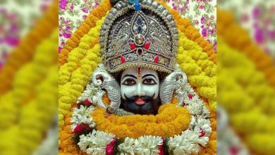 खाटू श्याम जी मंदिर और बाबा श्याम की प्रतिमा