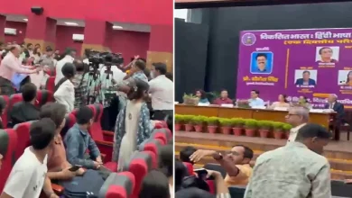 सत्य निकेतन हादसे को लेकर NSUI का DU प्रशासन के खिलाफ प्रदर्शन