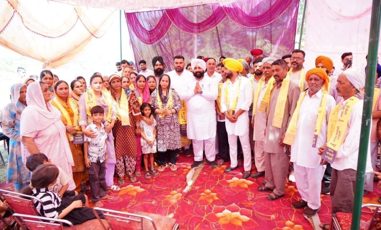 श्री आनंदपुर साहिब हलके में गूंजा भगवंत मान दोबारा का नारा