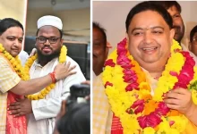 बिठूर उपचुनाव में जीत के बाद भाजपा प्रत्याशी राणा समरेंद्र सिंह