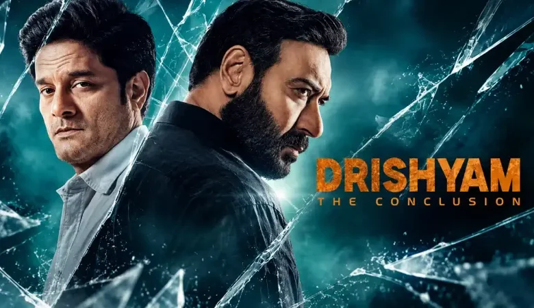 अजय देवगन की फिल्म दृश्यम 3 का पोस्टर, नेटफ्लिक्स पर संभावित ओटीटी रिलीज की जानकारी