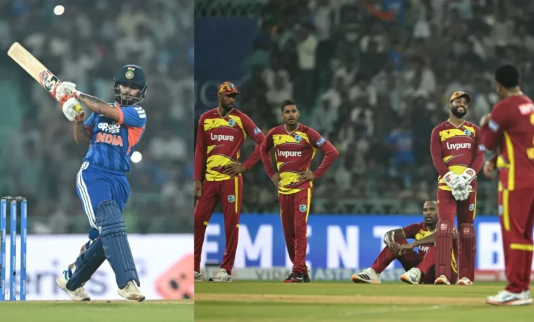 ईशान किशन के कैच पर थर्ड अंपायर के फैसले के बाद वेस्टइंडीज खिलाड़ी